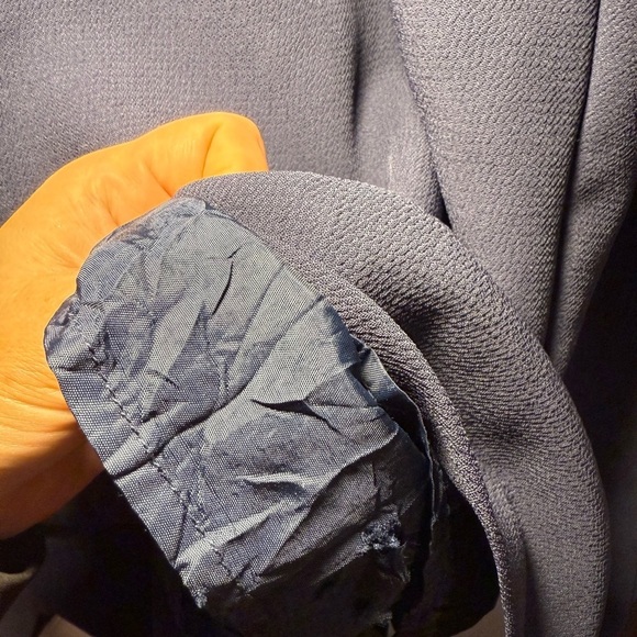 BCBG Blue Pleated A-Line Midi Dress - Picture 4 of 4